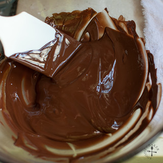 melt the chocolate and let cool