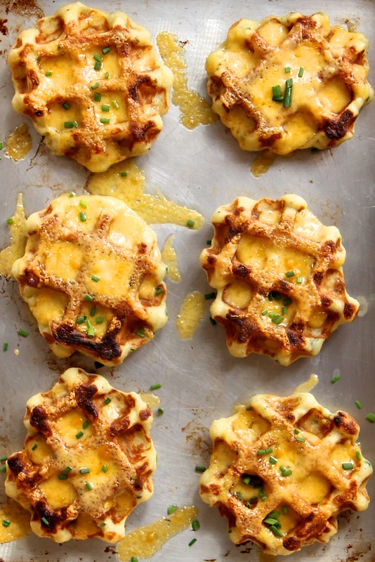 Mashed Potato, Cheddar and Chive Waffles - Joy the Baker