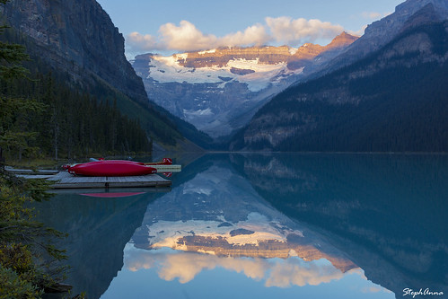 park canada sunrise canoe national alberta banff lakelouise leverdesoleil calendrier stephanna