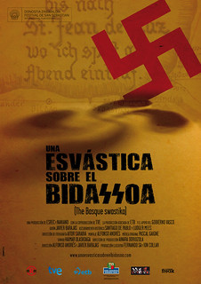 Cartel de "Una esvástica sobre el Bidasoa".