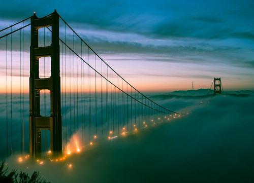 world sf california travel bridge sun west tower cali fog sunrise landscape photography lights golden bay coast site eyes nikon gate warm view place dramatic places domestic national abroad area fred norcal rise northern wonders pique ggb fpique