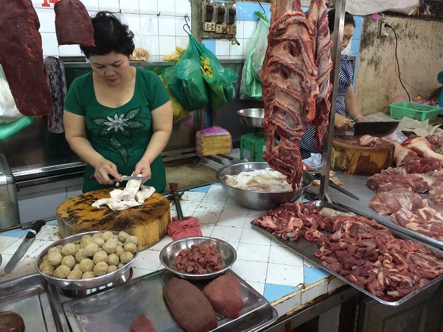 Butchers at the Binh Tay Market