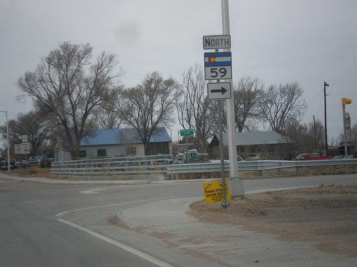 sign colorado intersection shield us40 kitcarson us287 co59