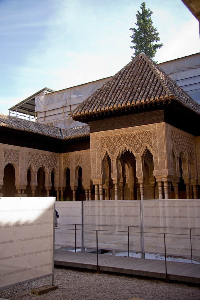 Restoration work at the Alhambra