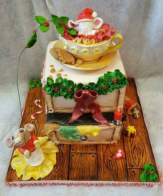 Christmas Cake by Natalie Burnett of Pure Imagination Cake Designs