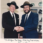 With President Ronald Reagan