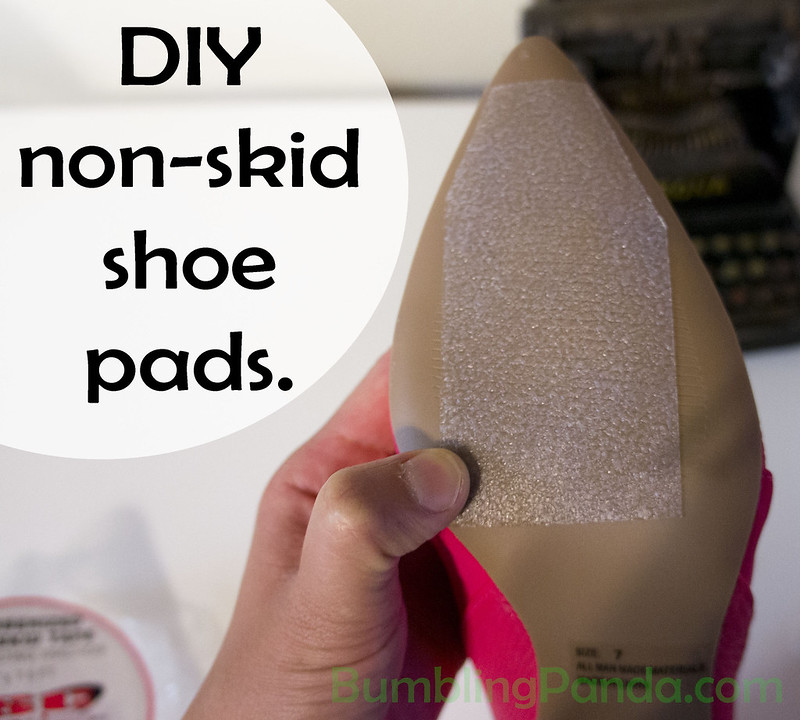 How to make your own non skid shoe pads