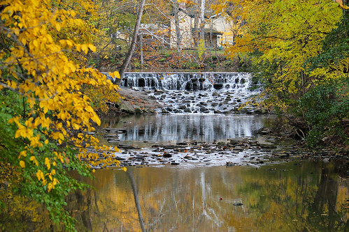 autumn fall waterfall stream