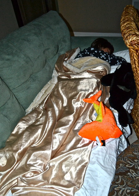 kid sleeping in a st augustine cottage rentals 