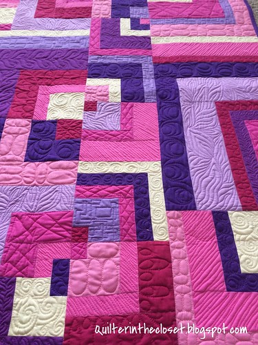 baby quilt close up