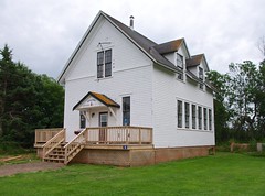 Converted church or schoolhouse to what I think is  crafts house.