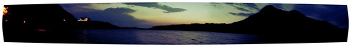 panorama lake sunrise lakeshore waterton watertonlakesnationalpark flickrandroidapp:filter=iguana