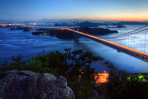 bridge sunset japan 日本 japon okayama 岡山 japonya 瀬戸大橋