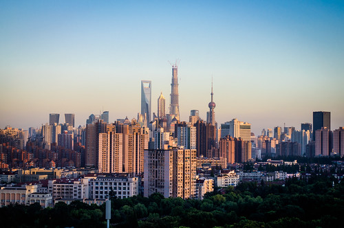 skyline shanghai 中国 上海 hongkou