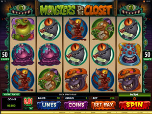 Monsters in the Closet Slot Machine