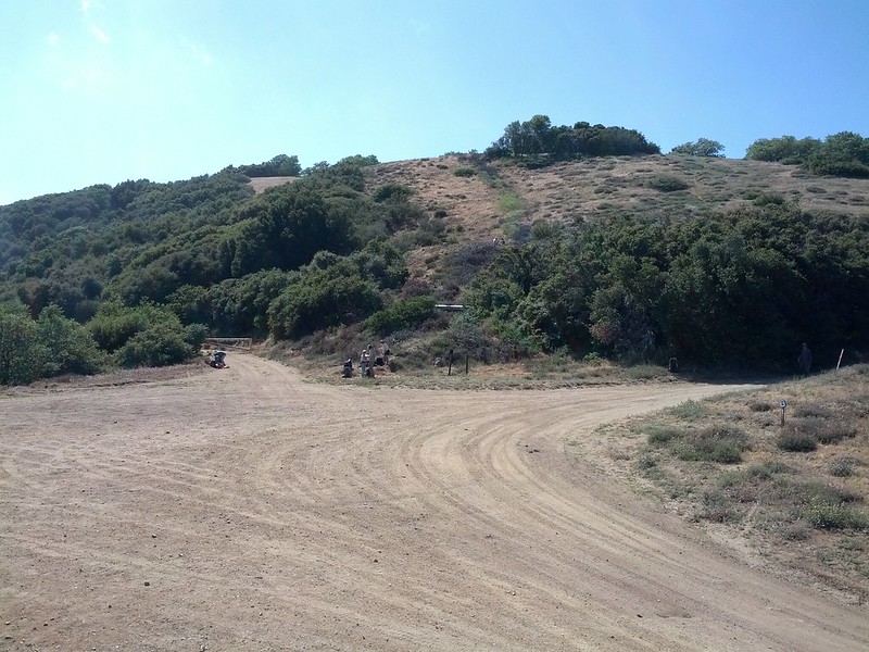 PCT on an open field / dirt roads