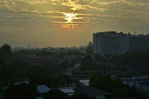 city morning urban sun sunrise landscape thailand am nikon asia cityscape mai chiang 2014 d5100 uploaded:by=flickrmobile flickriosapp:filter=nofilter greenhillplacechiangmai