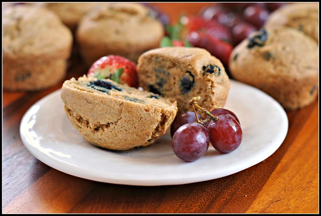 Healthy Whole Wheat Blueberry Muffins 3