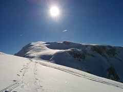 Aufstieg Skitour Kleine Gaisl Pragser Dolomiten