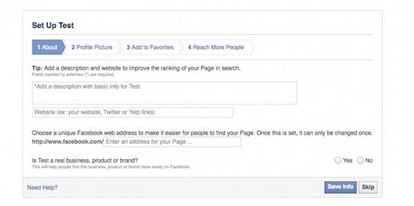 Create a Facebook Page by Lewis Lane
