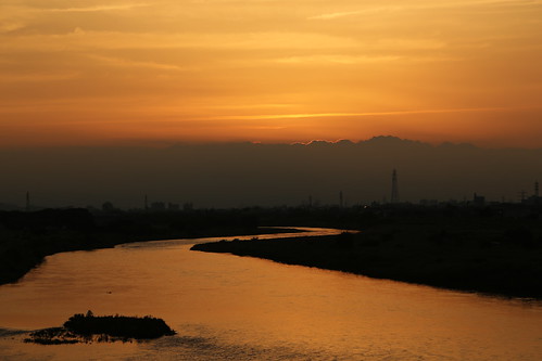 sunset cloud japan river 5dmk3