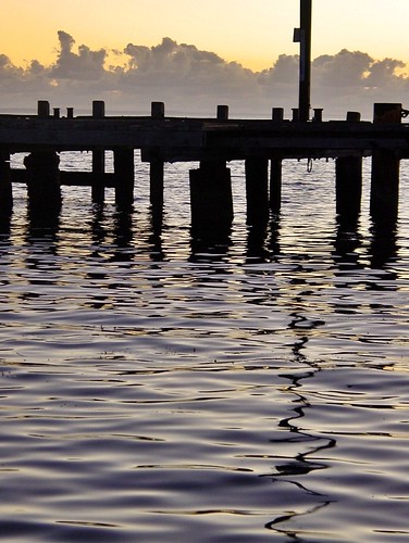 sunset reflections oz jetty australia wa westernaustralia eveninglight denham sharkbay