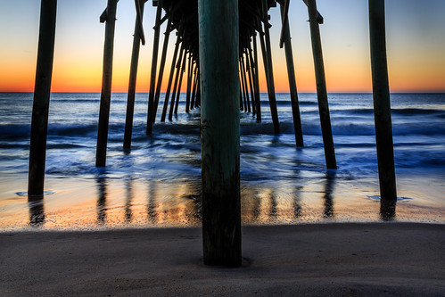 sunrise kurebeach nc northcarolina beach pier