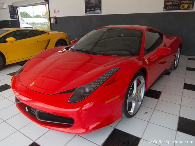 This Ferrari 458 Italia is the latest arrival in the Exotic Rides fleet. It's the latest model, replacing the F430.