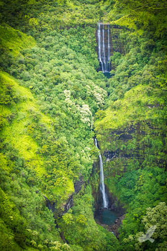 usa landscape island hawaii waterfall kauai helicopterview christianarballo