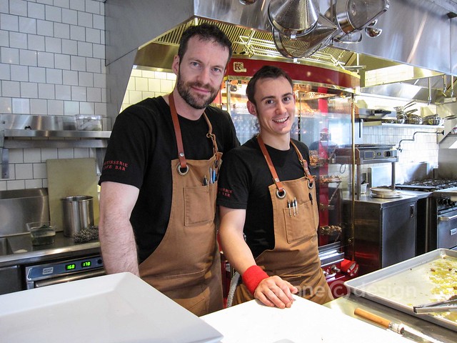 Homer Street Cafe and Bar's Chef Marc-Andre Choquette and Simon Watkins