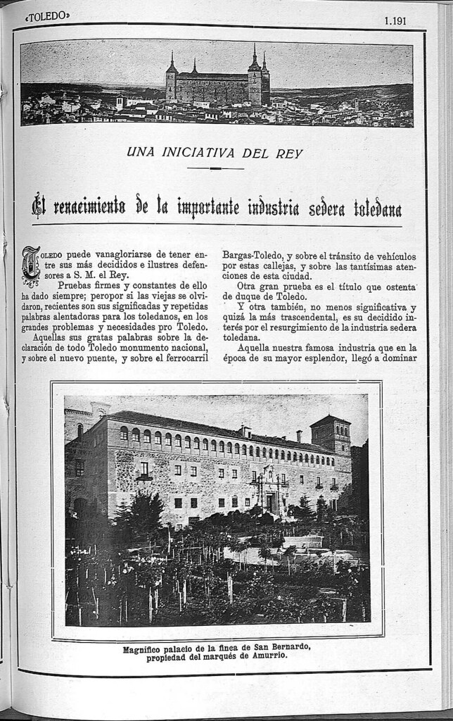 Monasterio de San Bernardo de Toledo en 1925. Fotografía publicada en la Revista Toledo en julio de 1925