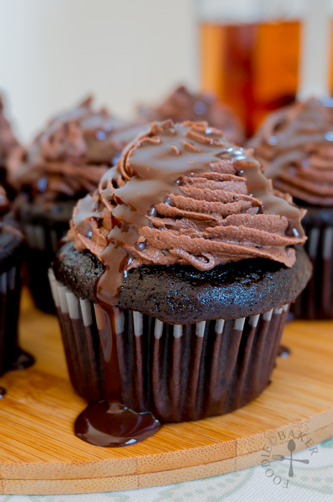 Devil's Food Cupcakes with Fresh Mint Chocolate Frosting