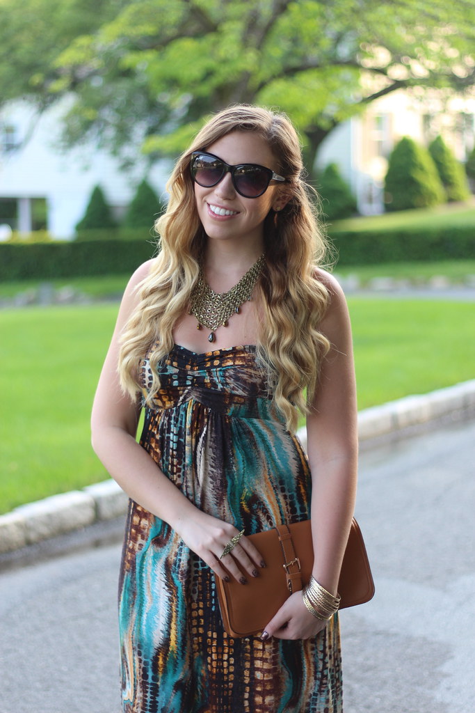 Living After Midnite: Jackie Giardina: Outdoor Party Style: Fashion: markgirl Exotic Maxi Dress