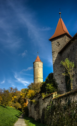 tower germany deutschland bavaria citywalls dinkelsbühl romanticroad