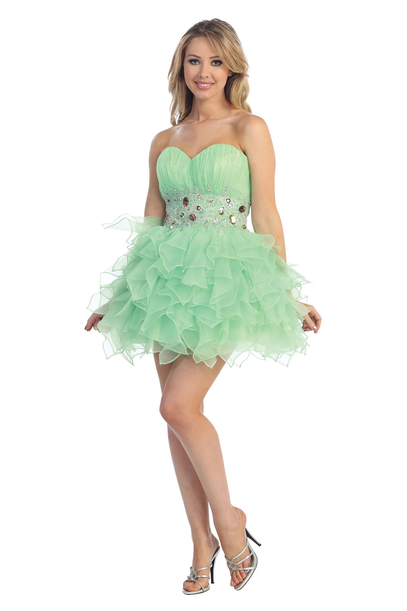Fabulous Short Sexy Flirty Fun Strapless Prom Homecoming Detail Midriff Dress Ebay 6233
