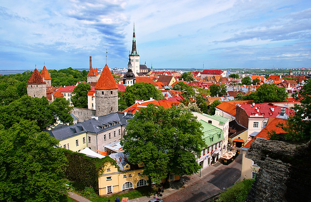 Medieval Old Town in Tallinn Estonia