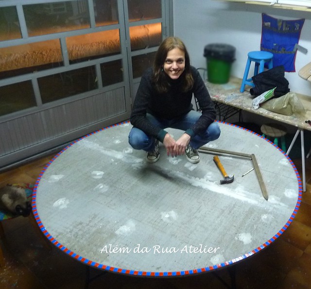 Estou fazendo uma mesa GIGA em mosaico!!!