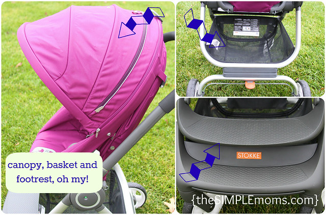 Stokke Scoot Canopy, Basket and Footrest
