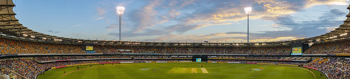 sunset panorama brisbane cricket thegabba cloudsstormssunsetssunrises