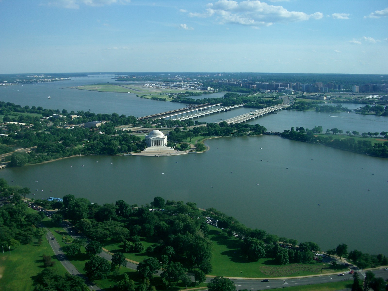Jefferson Monument from the top of the Washington Monument
