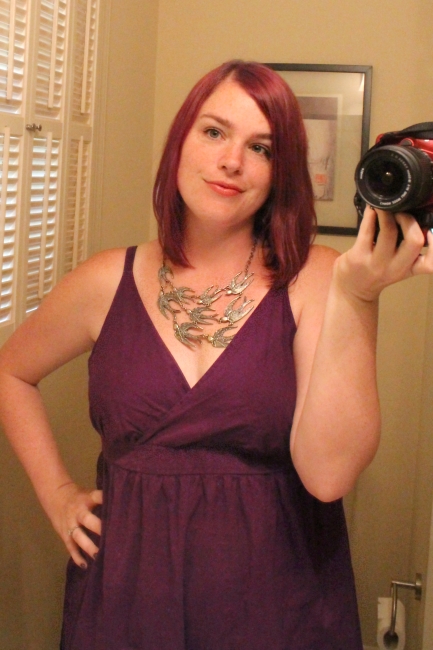 Purple hair & dress