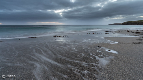 ocean uk longexposure sea sky cloud white seascape blur seaweed reflection beach water clouds contrast canon landscape photography bay scotland sand orkney scenery long exposure waves cloudy britain tide north smooth shoreline dramatic wave northsea swell dull lightroom northernisles canon650d