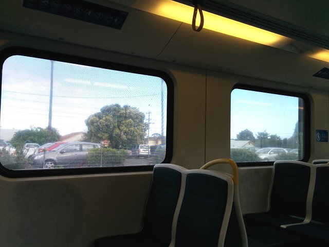 Outside advertising on trains: from the inside