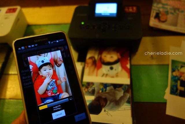 Printing pictures on canon Selphy on my android mobile 