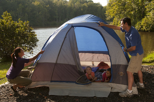 Camping is a great family activity