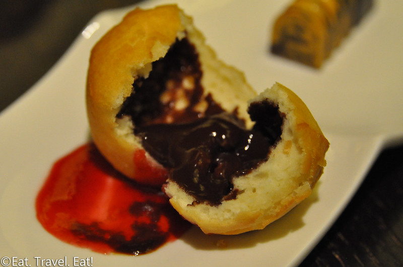 Nobu (Caesars Palace, Nobu Hotel)- Las Vegas, NV: Japanese Fried Donut with Milk Chocolate, Raspberry