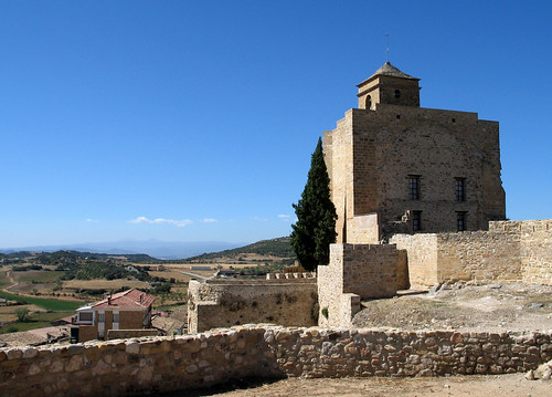 castle church spain huesca kirche fortress panoramicview benabarre marlis1