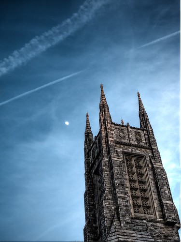 old city sunset sky moon brick church architecture clouds buildings cloudy ct bluesky stamford olympusomdem1 thebasilicaofsaintjohntheevangelist