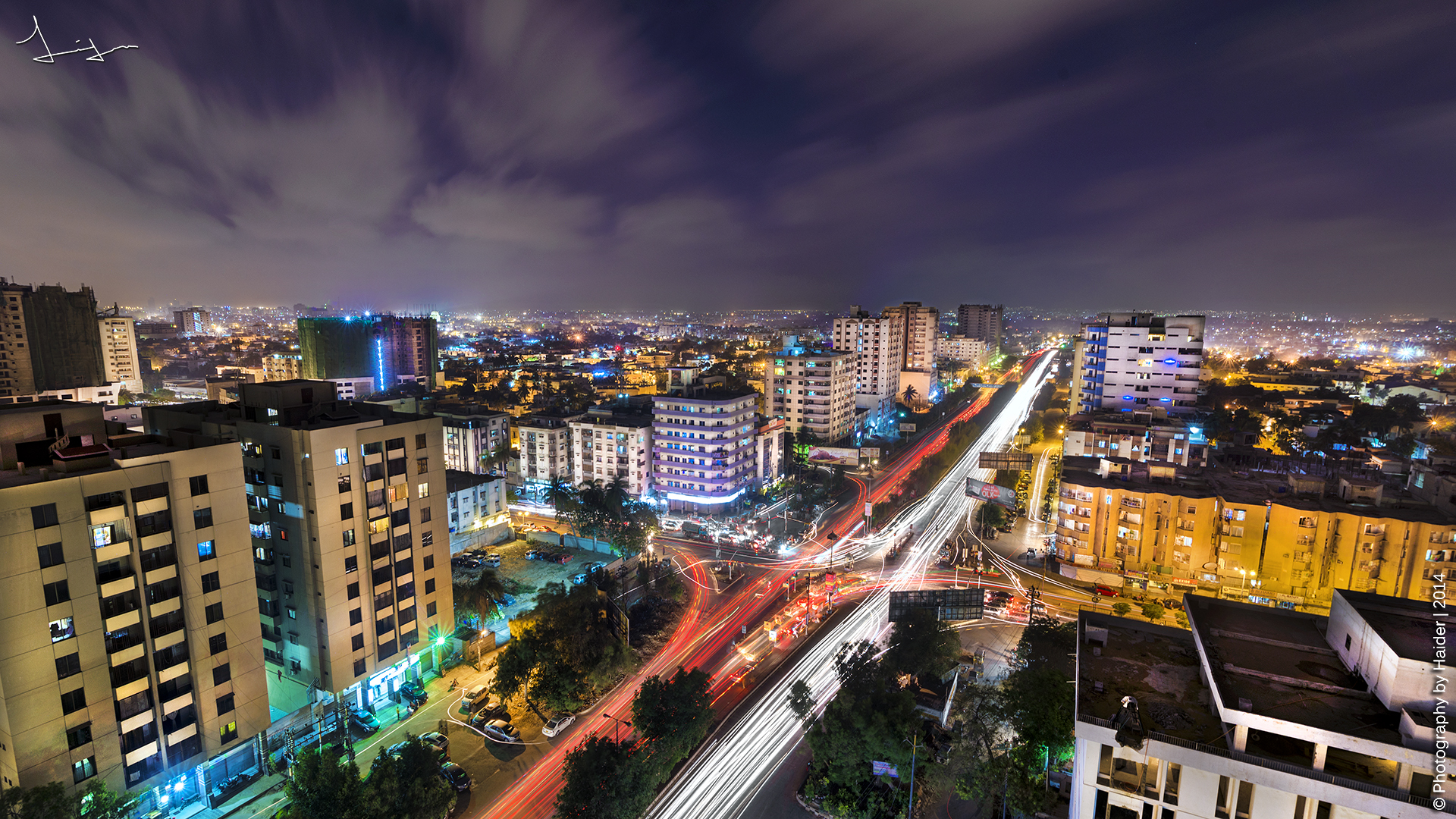 Shaheed-e-Millat Road, Karachi at night [1920x1080] : r/ExplorePakistan