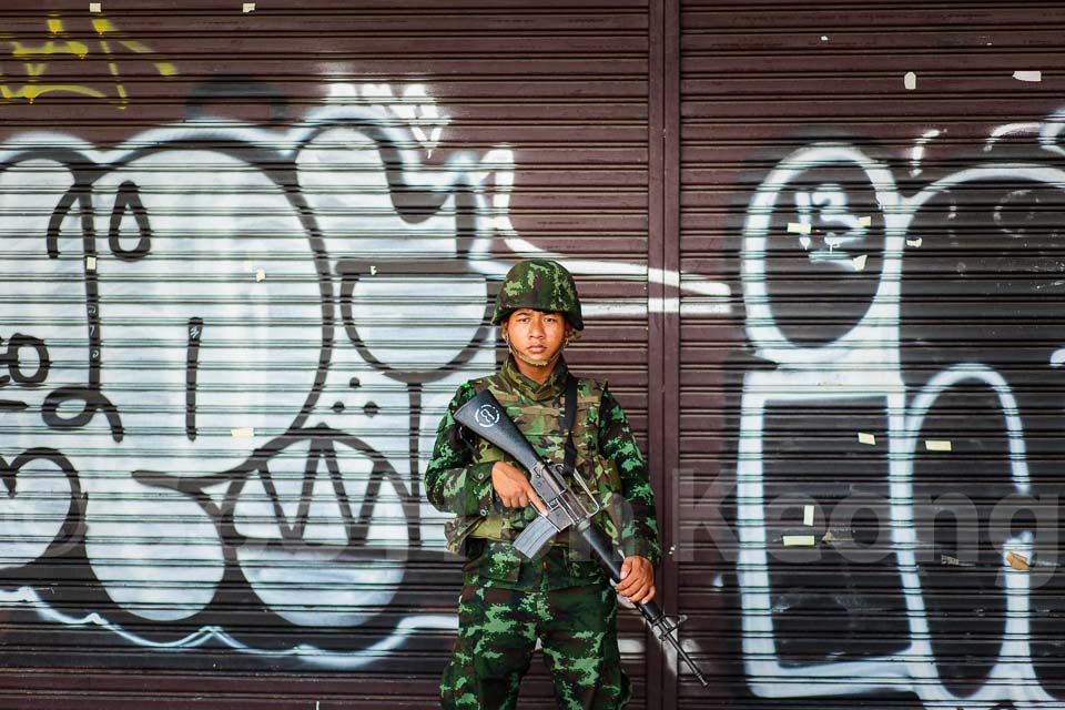 Thailand 12th military coup d'etat @ Bangkok, Thailand